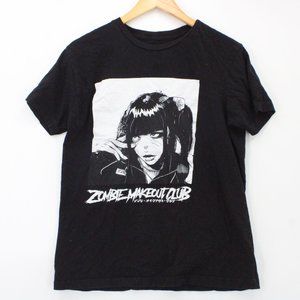 Zombie Make Out Club Shirt Womens Black Short Sleeve DeathWish Graphic Medium M